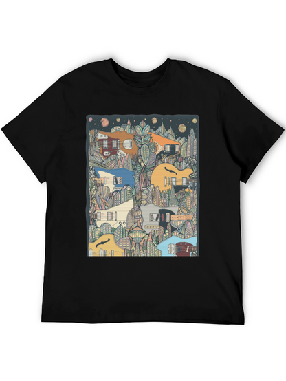 Guitar Cityscape T-Shirt - Music Lover Tee