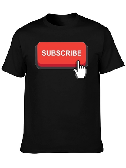 Subscribe Button Graphic T-Shirt
