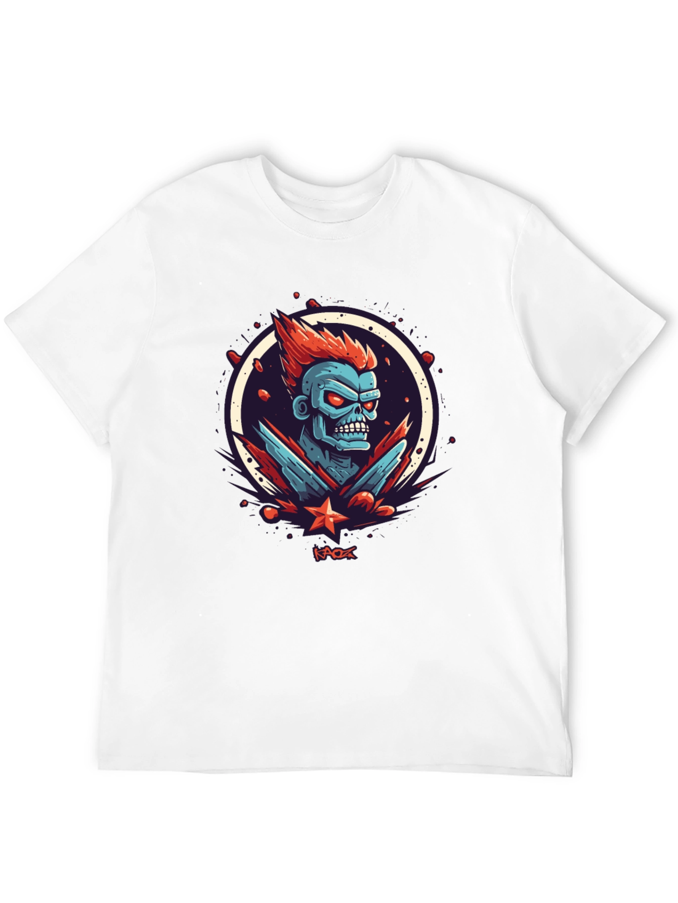 Kaos Graphic Tee - Bold Zombie Design