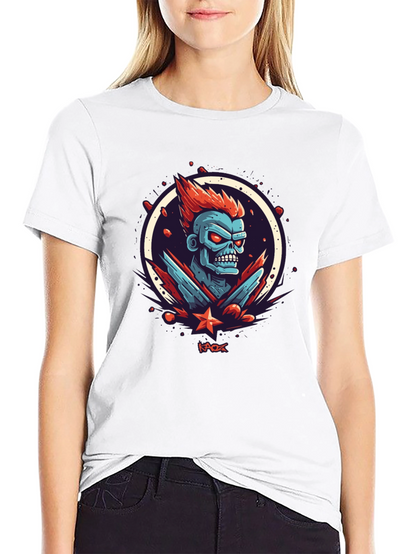 Kaos Graphic Tee - Bold Zombie Design