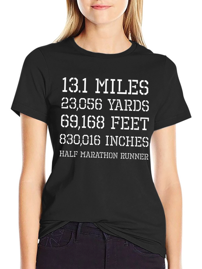 Half Marathon Runner T-Shirt - Distance Conversion