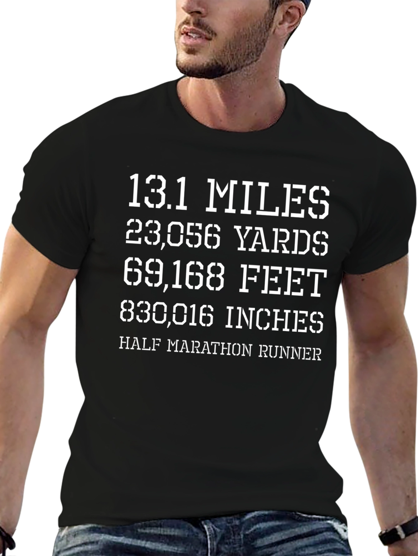 Half Marathon Runner T-Shirt - Distance Conversion