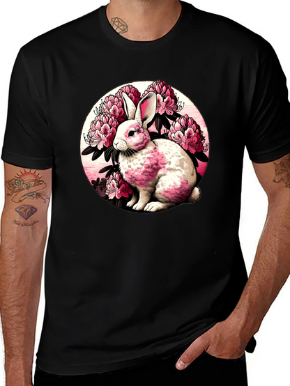 Rabbit Floral Graphic Tee