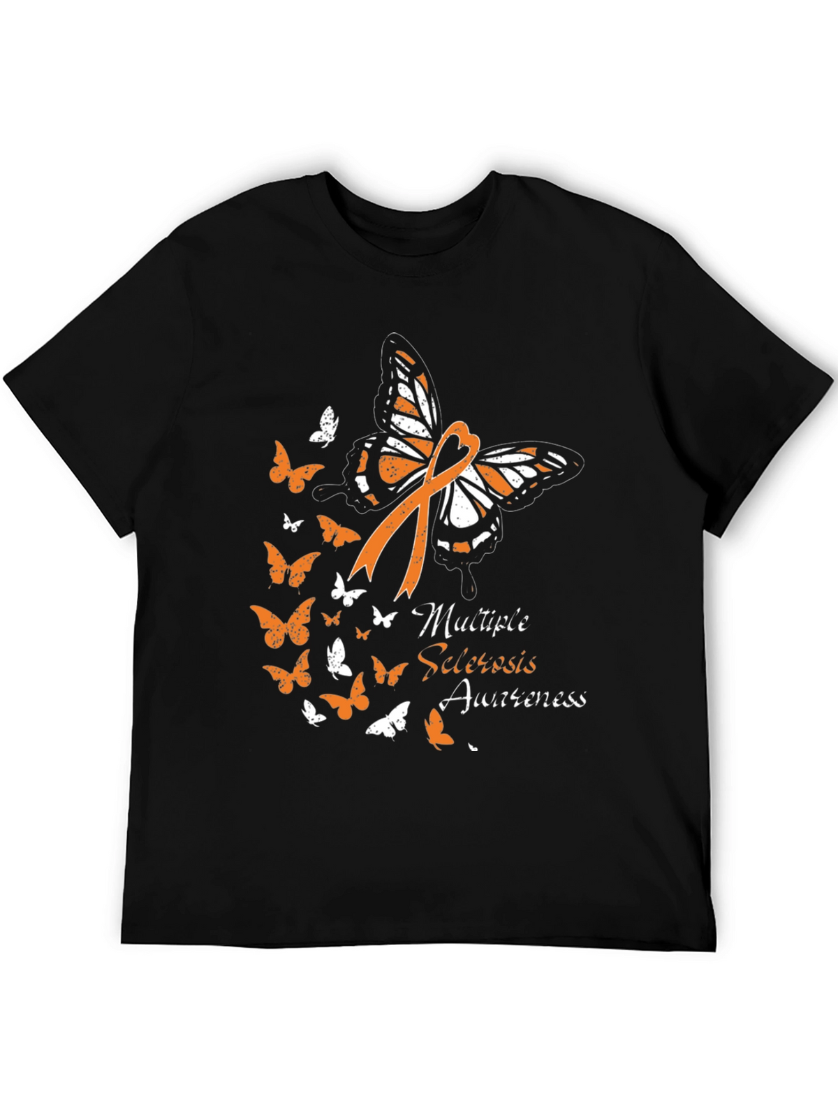 MS Awareness Butterfly Ribbon Graphic Tee