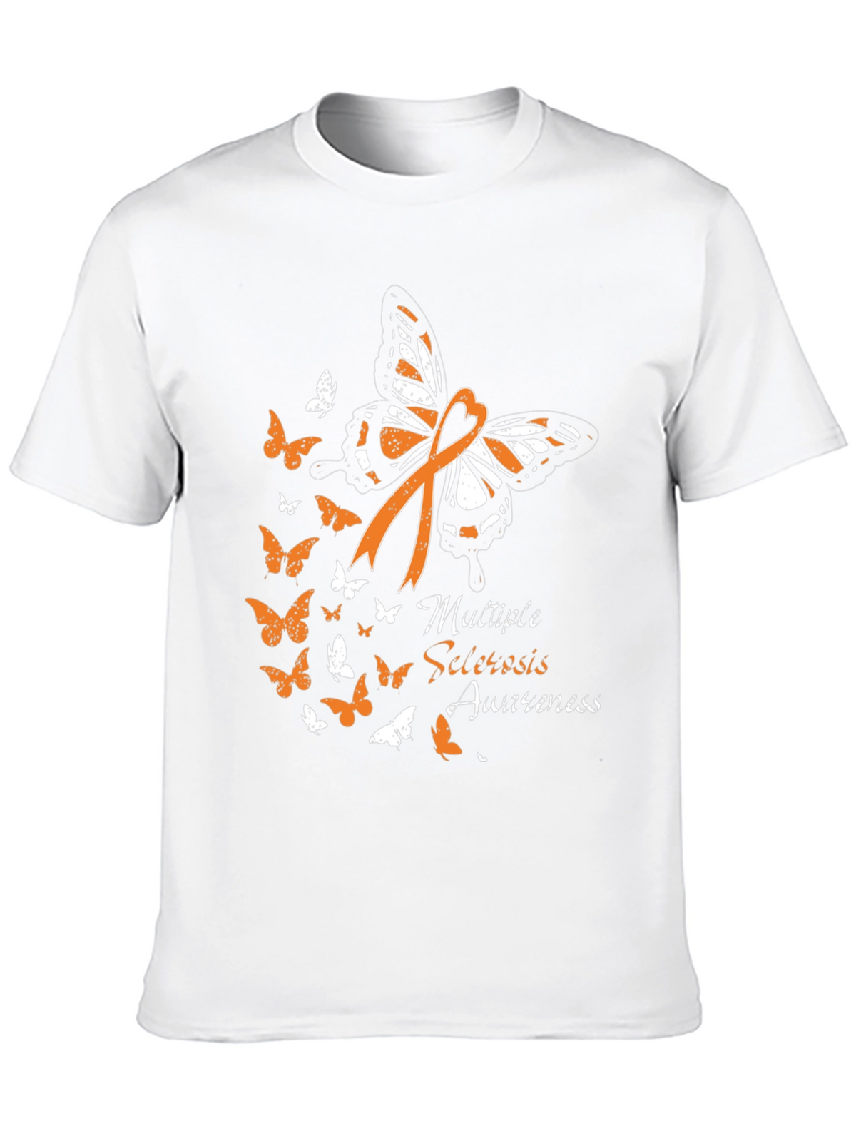 MS Awareness Butterfly Ribbon Graphic Tee