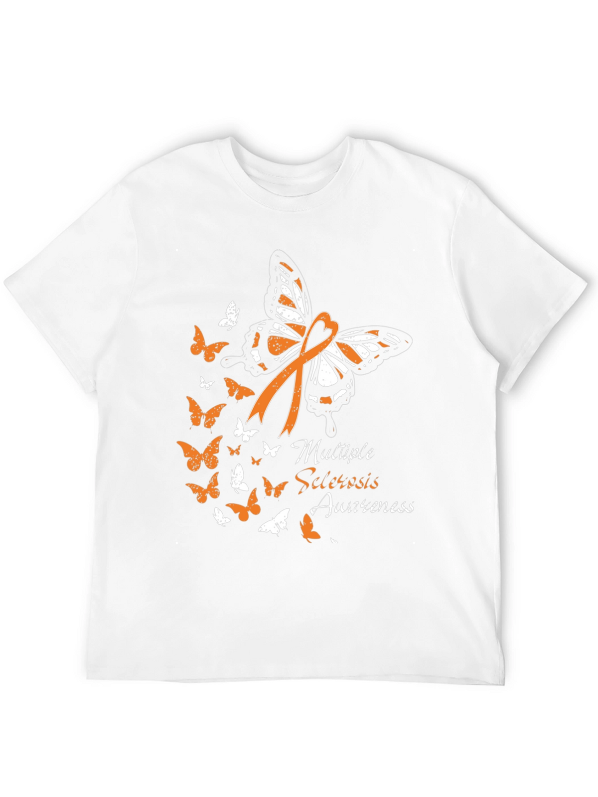 MS Awareness Butterfly Ribbon Graphic Tee
