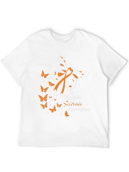 MS Awareness Butterfly Ribbon Graphic Tee