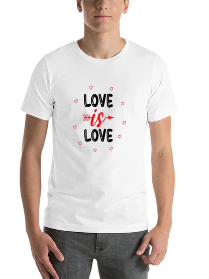 Love is Love T-Shirt - Arrow Heart Design