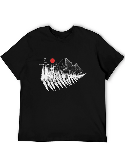 Forest Ride Black T-Shirt - Mountain Bike Design