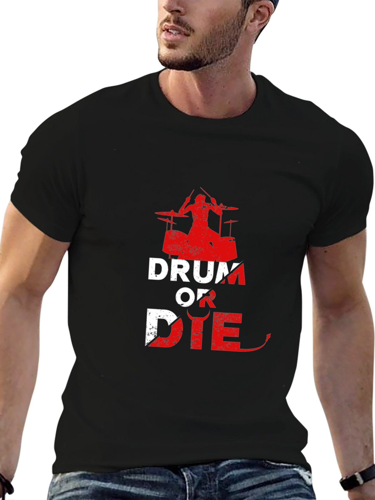Drum or Die Graphic T-Shirt