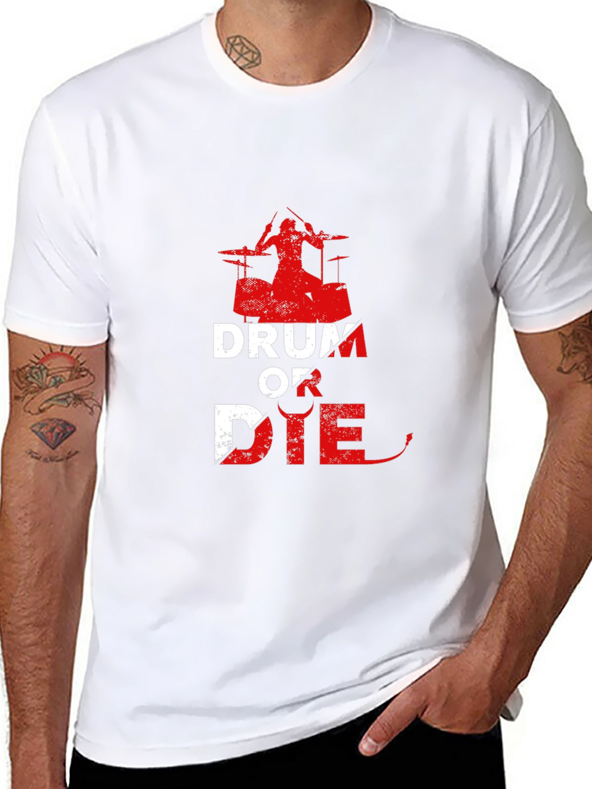 Drum or Die Graphic T-Shirt