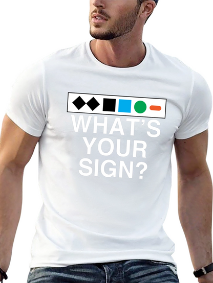 Whats Your Sign T-Shirt - Ski Trail Difficulty