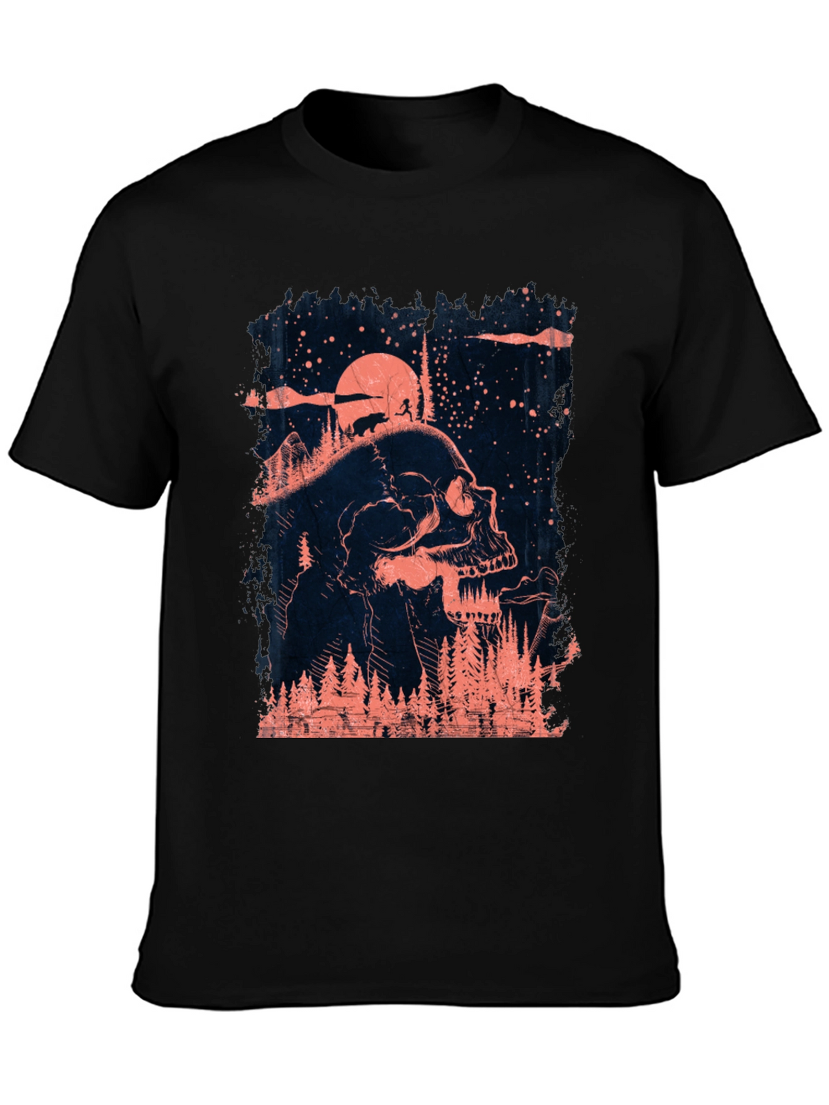Skull & Forest Graphic T-Shirt