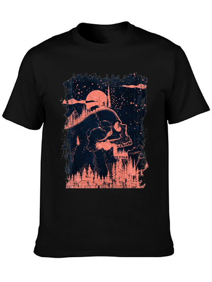 Skull & Forest Graphic T-Shirt