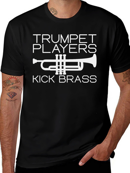 Trumpet Players Kick Brass Black T-Shirt