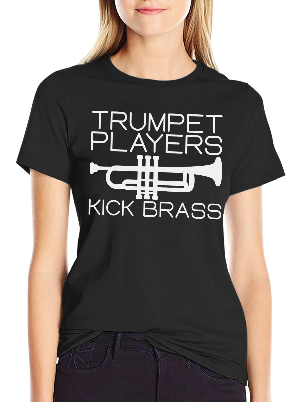 Trumpet Players Kick Brass Black T-Shirt