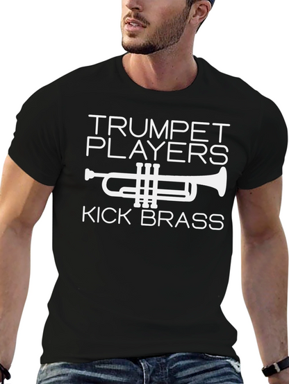 Trumpet Players Kick Brass Black T-Shirt