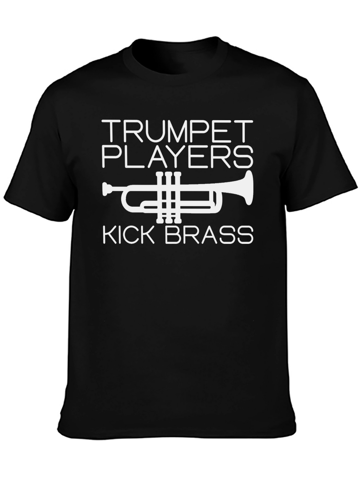 Trumpet Players Kick Brass Black T-Shirt