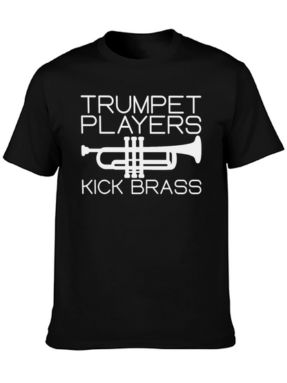 Trumpet Players Kick Brass Black T-Shirt
