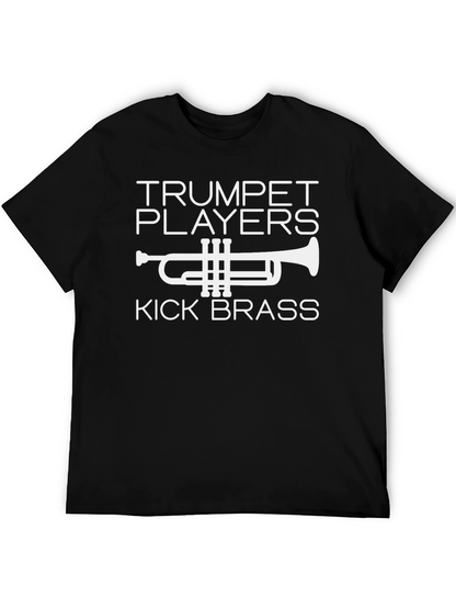 Trumpet Players Kick Brass Black T-Shirt