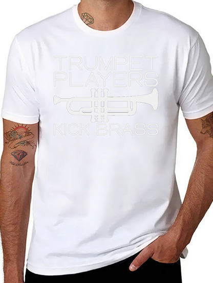 Trumpet Players Kick Brass Black T-Shirt