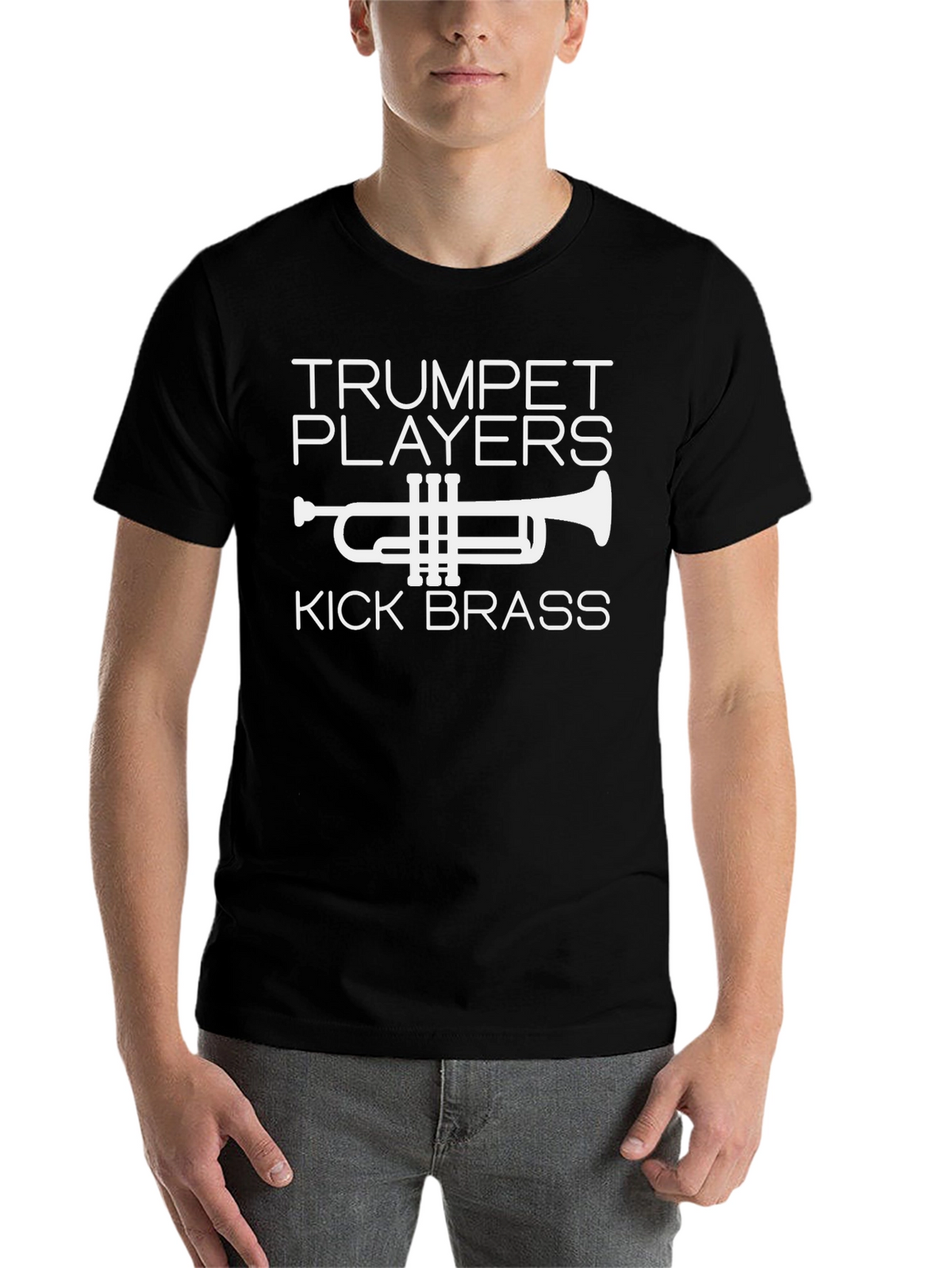 Trumpet Players Kick Brass Black T-Shirt