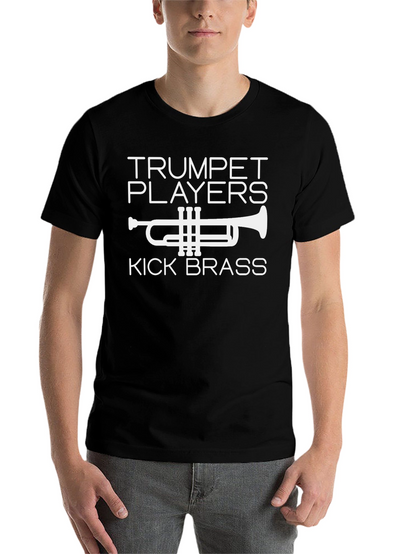 Trumpet Players Kick Brass Black T-Shirt