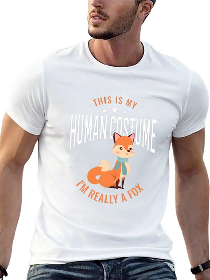 Funny Human Costume Fox T-Shirt