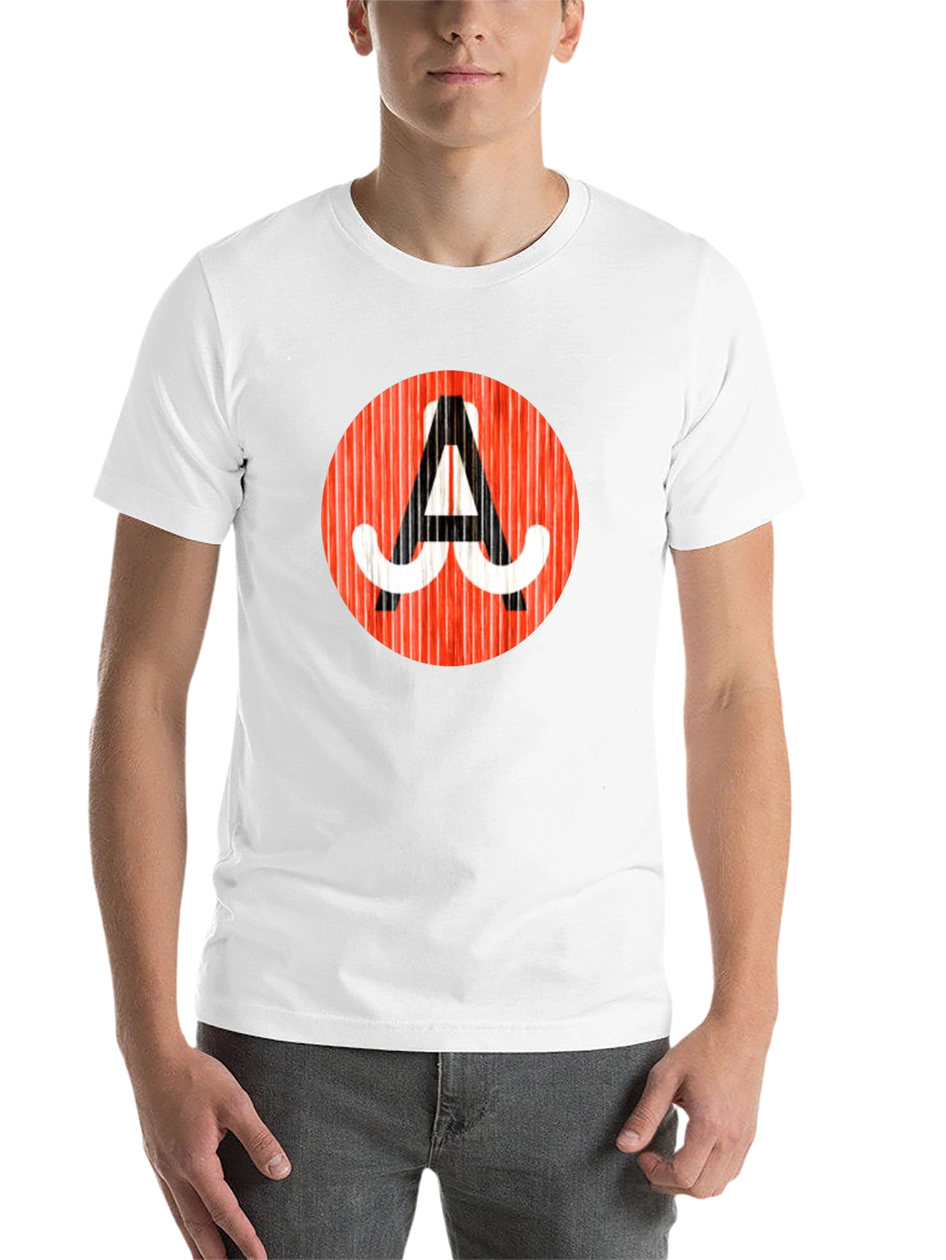 Retro Mustache A Graphic Tee