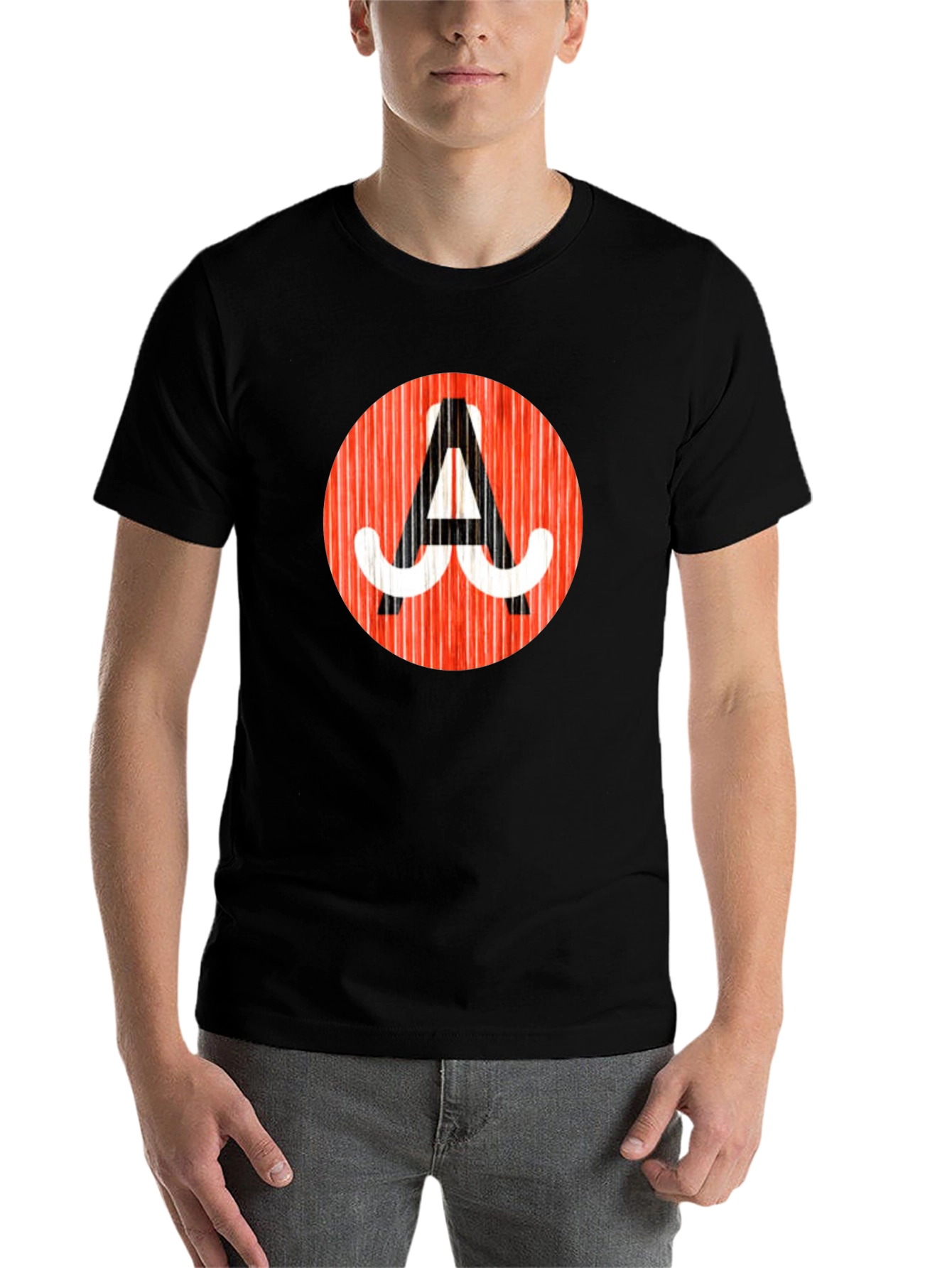 Retro Mustache A Graphic Tee