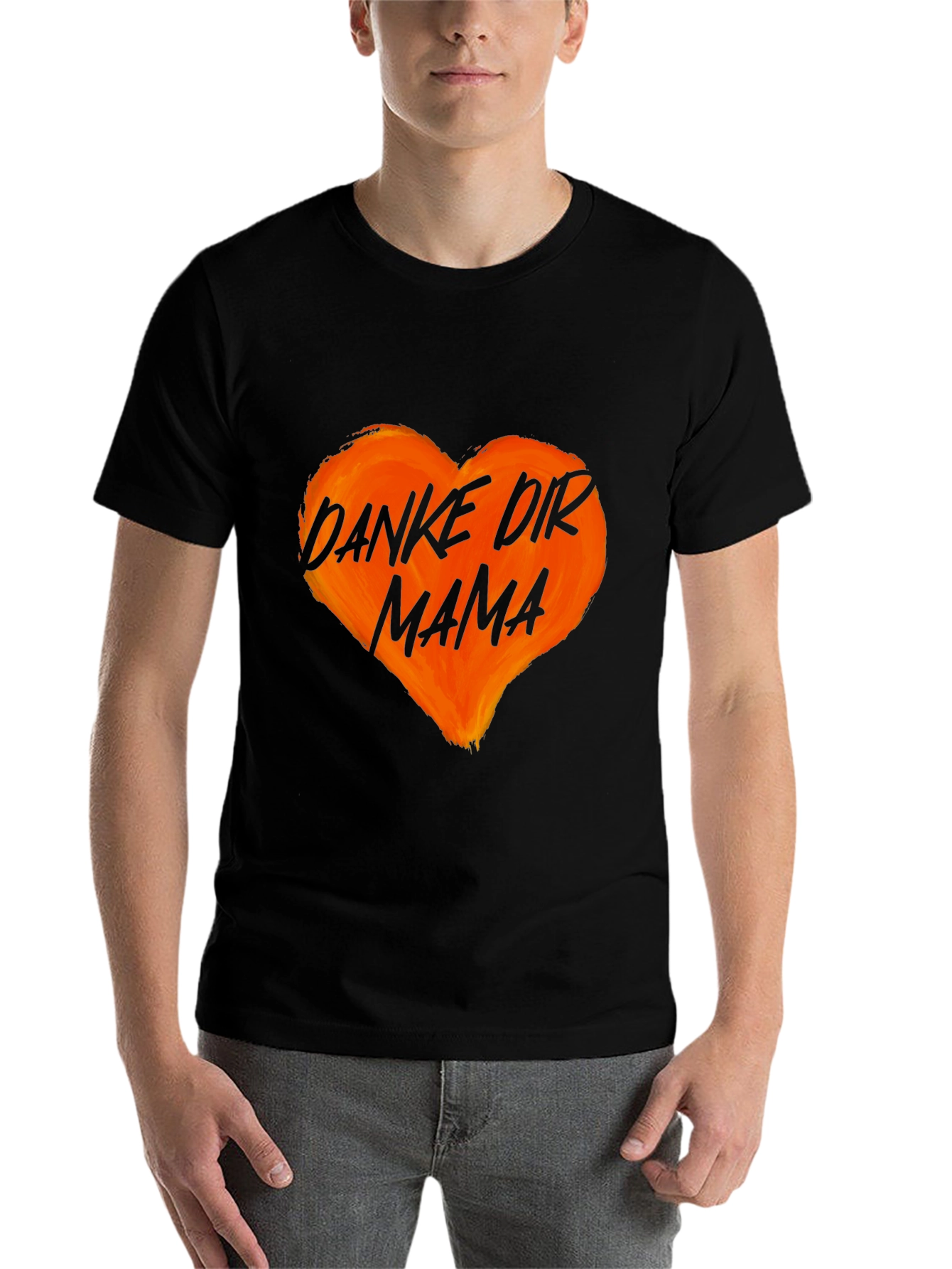 Danke Dir Mama Heart Graphic T-Shirt
