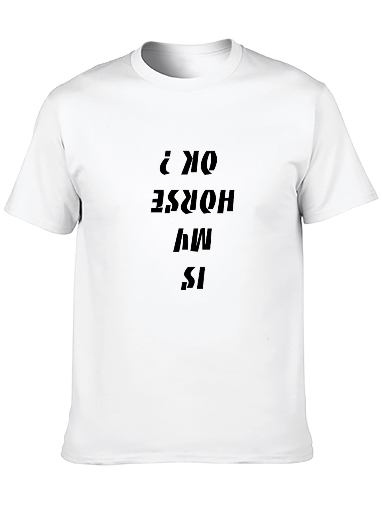 Is My Horse OK? Black Graphic Tee