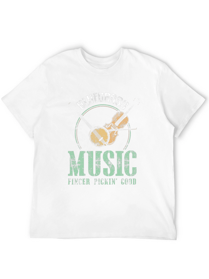Bluegrass Music Graphic T-Shirt - Finger Pickin Good!