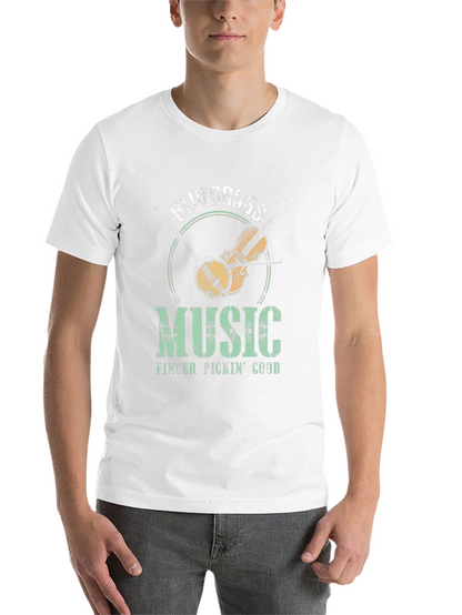 Bluegrass Music Graphic T-Shirt - Finger Pickin Good!