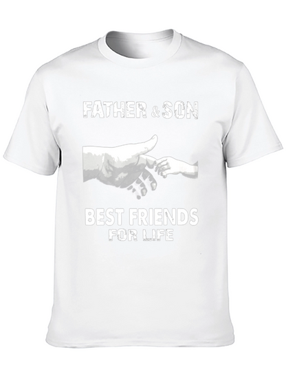 Father & Son Best Friends T-Shirt - Black