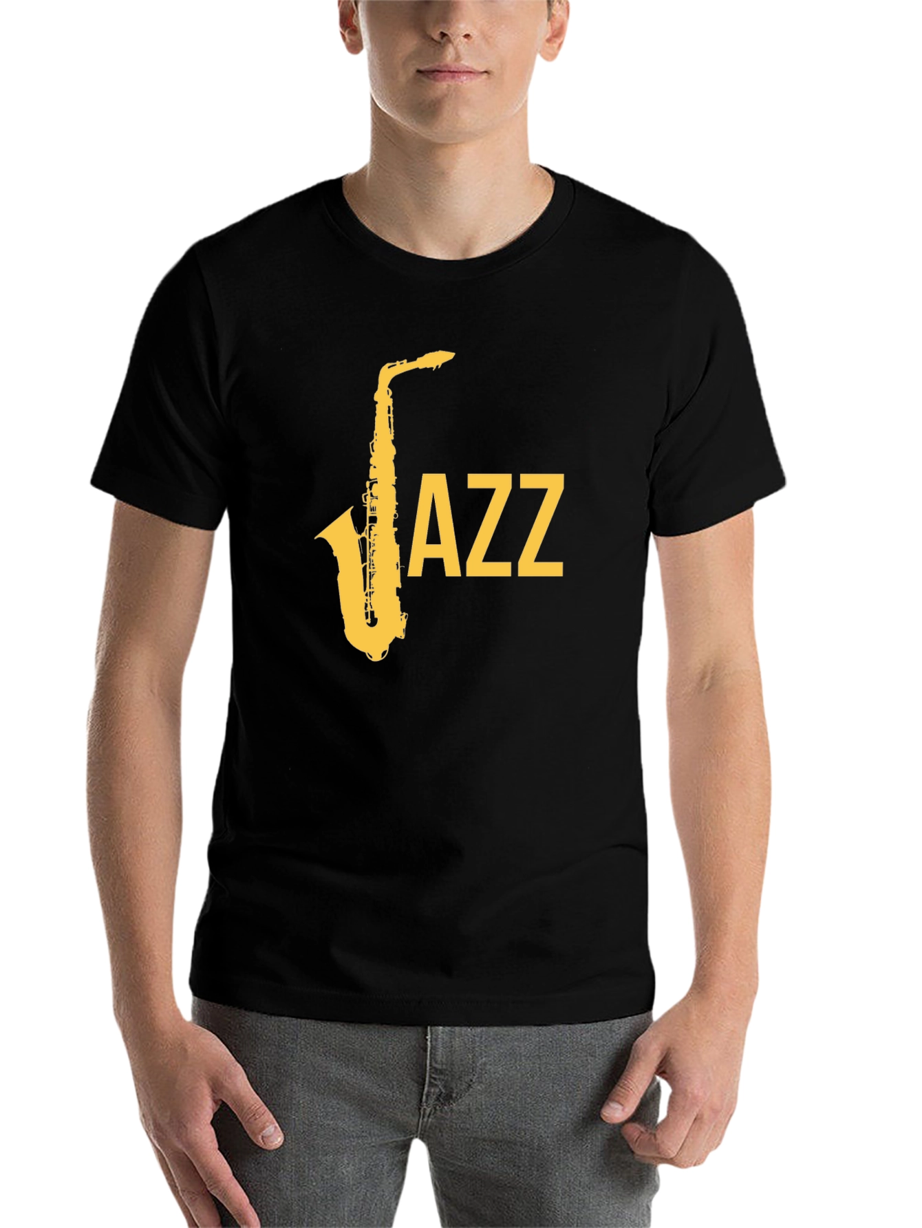 Jazz Saxophone Graphic T-Shirt - Cool Music Tee