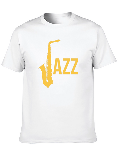 Jazz Saxophone Graphic T-Shirt - Cool Music Tee