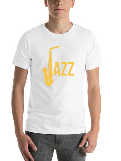 Jazz Saxophone Graphic T-Shirt - Cool Music Tee