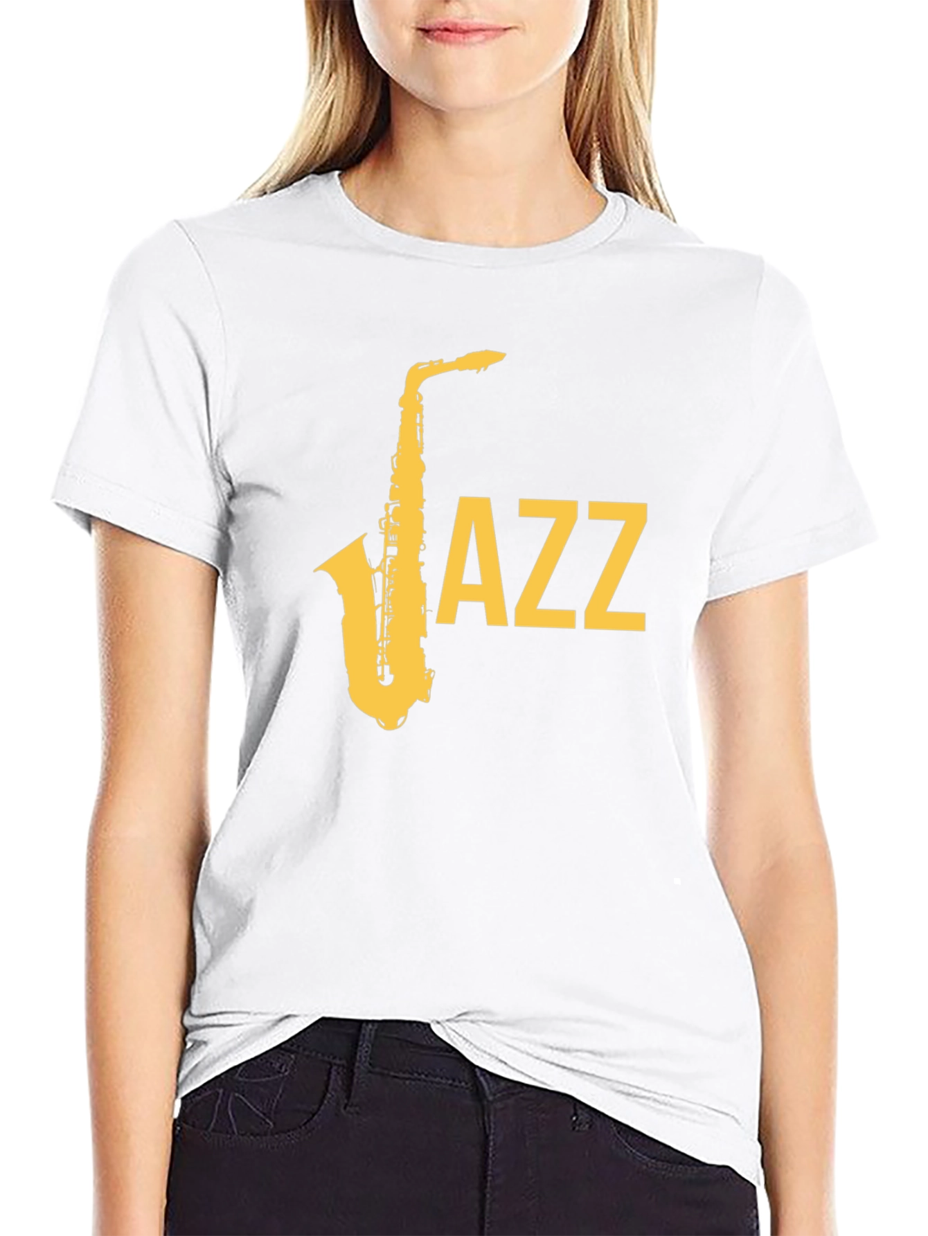 Jazz Saxophone Graphic T-Shirt - Cool Music Tee