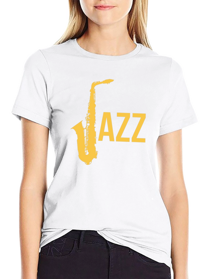 Jazz Saxophone Graphic T-Shirt - Cool Music Tee