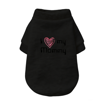 Sweet My Mommy Print Pet Cardigan Sweater