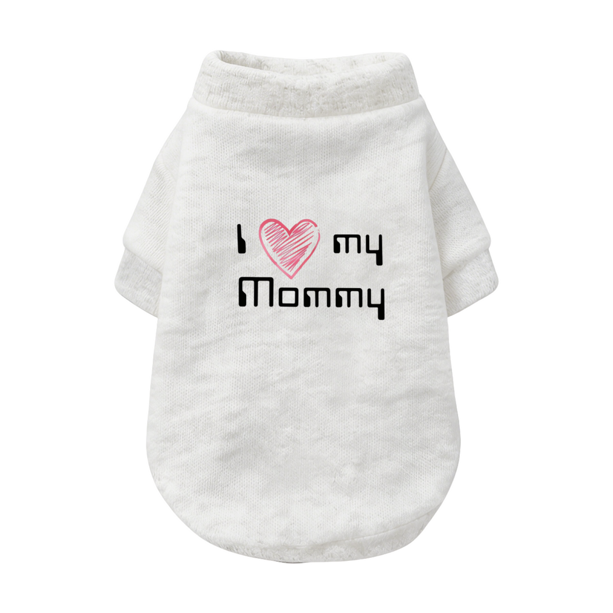 Sweet My Mommy Print Pet Cardigan Sweater