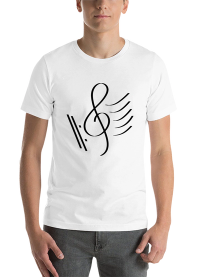 Music Note Graphic Tee - Stylish Cotton T-Shirt