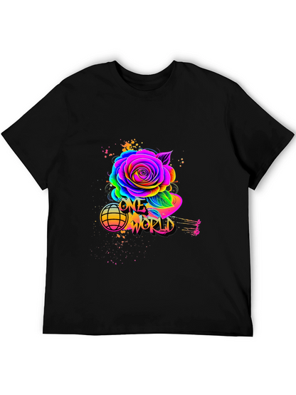 One World Rose Graphic Tee - Unisex