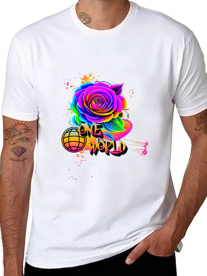 One World Rose Graphic Tee - Unisex