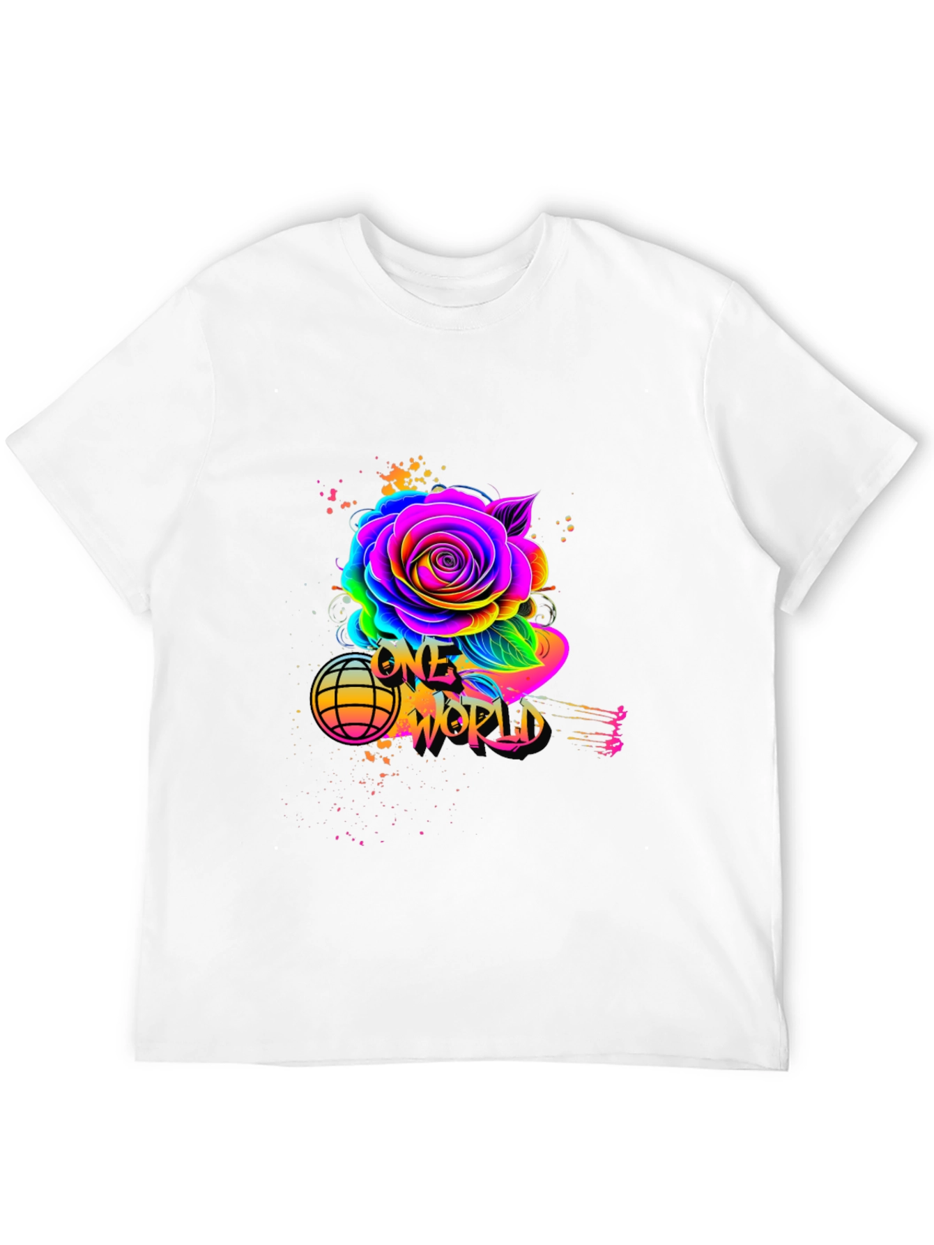 One World Rose Graphic Tee - Unisex