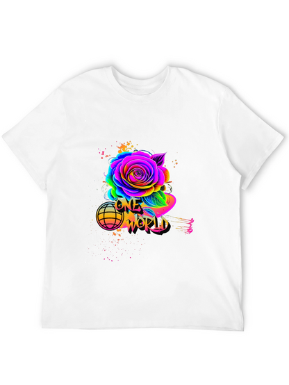 One World Rose Graphic Tee - Unisex
