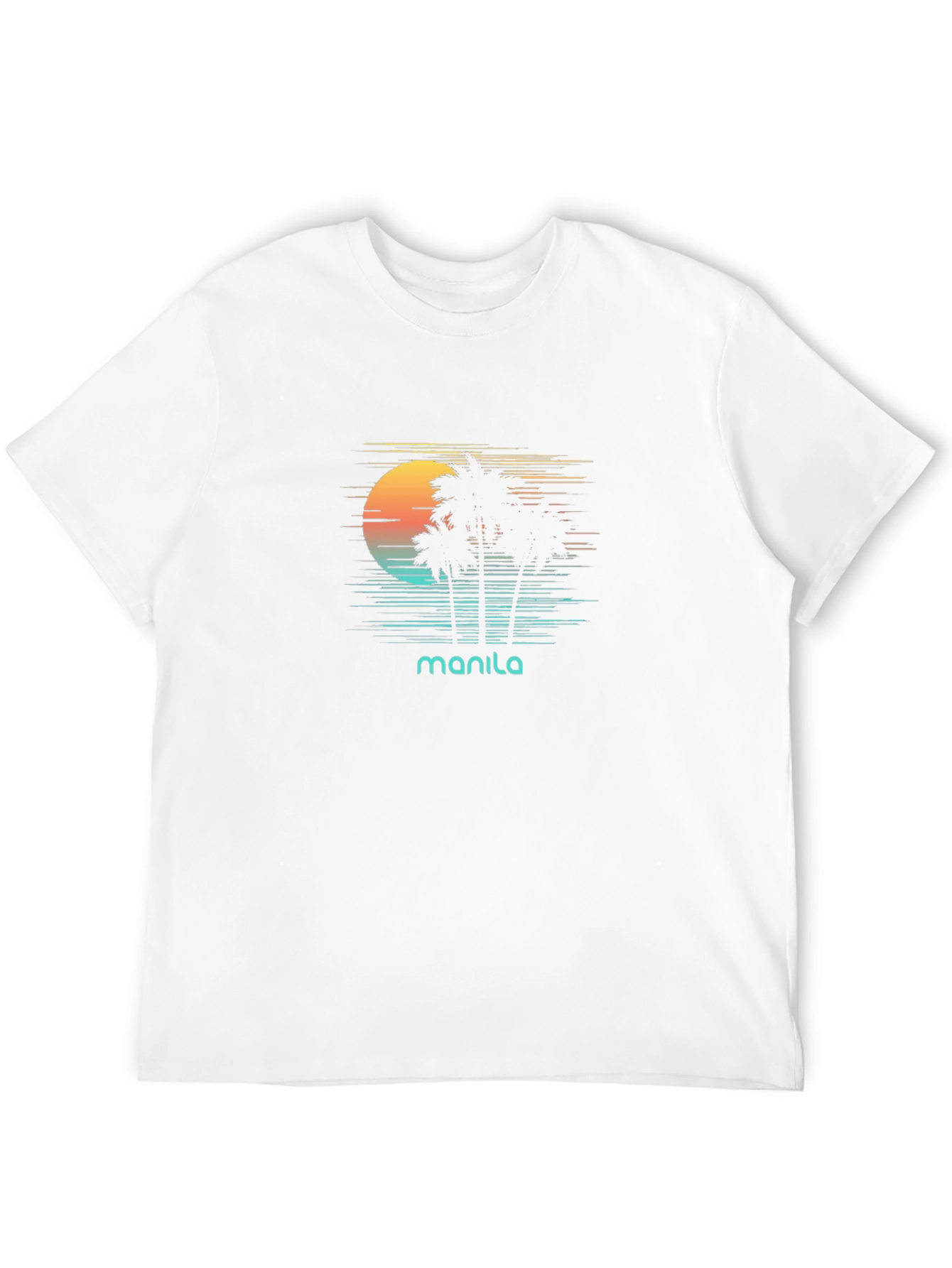 Manila Retro Sunset T-Shirt - Island Vibes
