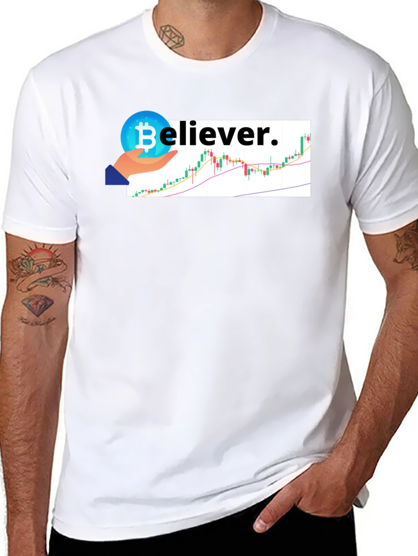 Bitcoin Believer T-Shirt - Crypto HODL Tee