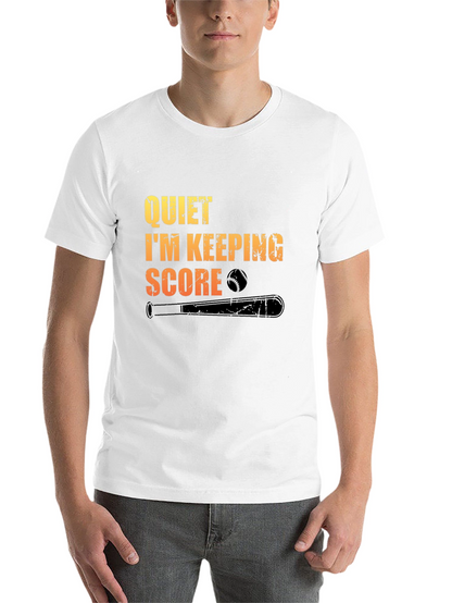 Quiet Im Keeping Score Baseball T-Shirt